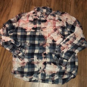 Bleach Dyed Flannel!